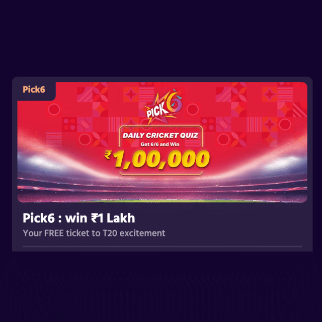 pick6 - big boost india bonus